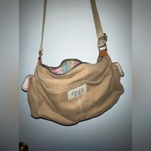 Fossil Tan Shoulder Bag Y2K Vintage